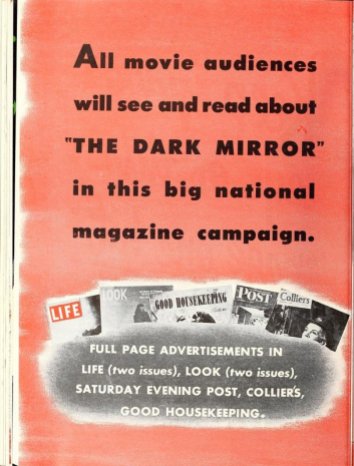 The Dark Mirror: Olivia de Havilland and Lew Ayres